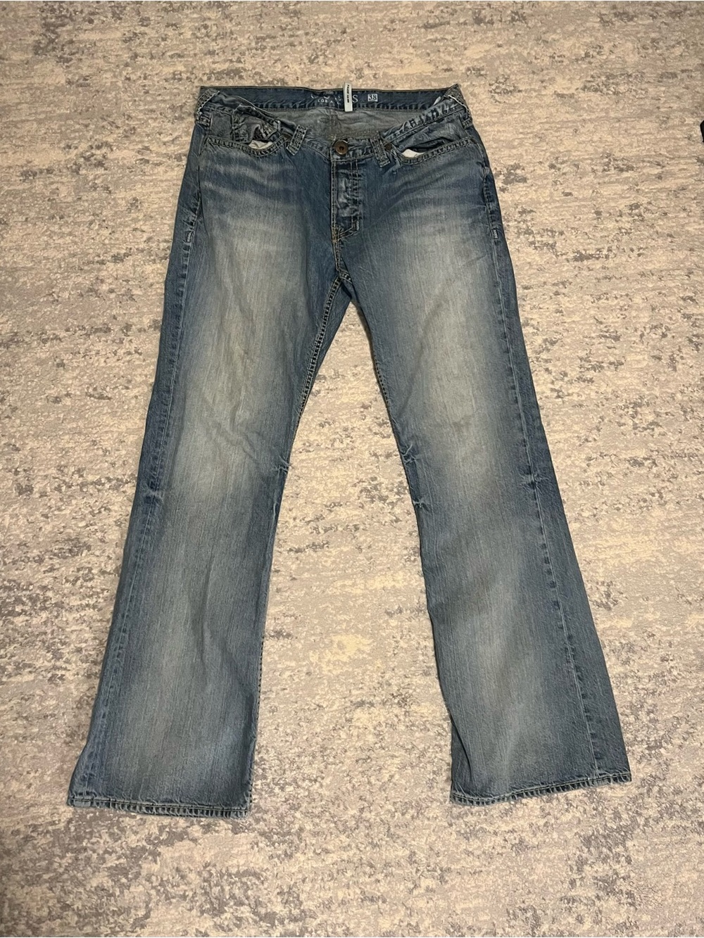 Guess Men's Light Blue Bootcut Jeans